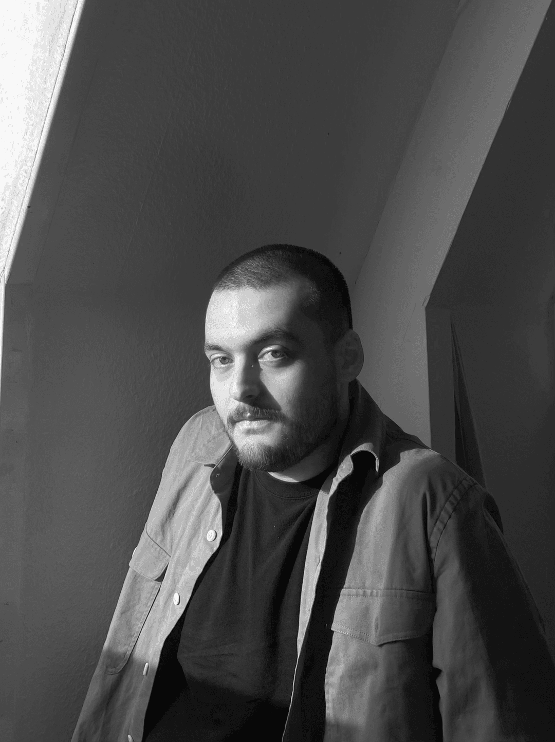 Hasan Halilov  member photo - graphic designer, author of the visual identity and typeface Affix for KHSH